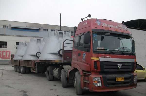 為國內鋼鐵工業基地生產的渣包交付成功